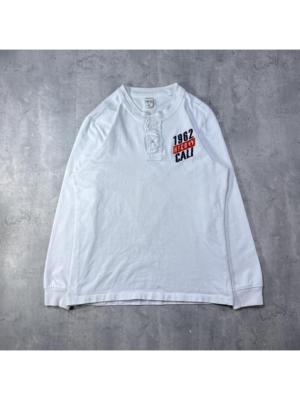 Y2K Hang Ten Hawaii Surf 00s Long Sleeve White Grunge Shirt